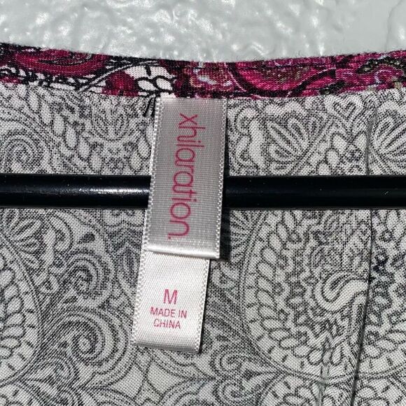 Xhilaration Womens Bho Paisley Elastic Waist V-Neck Dolman Midi Dress Medium - Picture 10 of 11